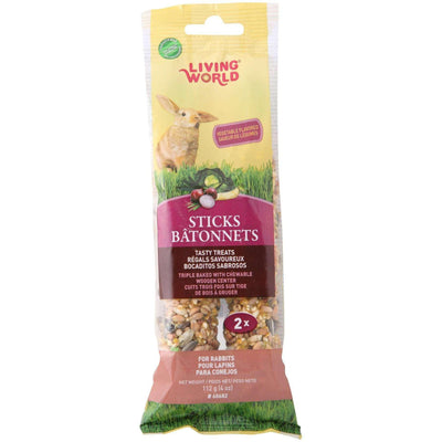 Living World Rabbit Stick Fruit Flavour - 112g - Small Animal Food Treats - Living World - PetMax Canada