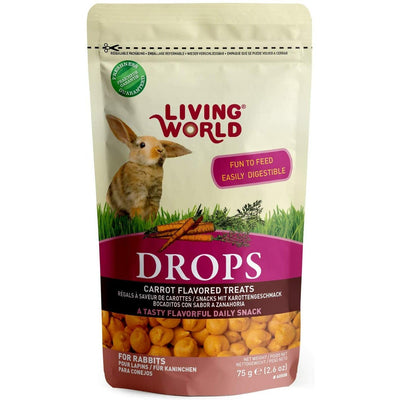 Living World Rabbit Treat Carrot Flavour - 75g - Small Animal Food Treats - Living World - PetMax Canada