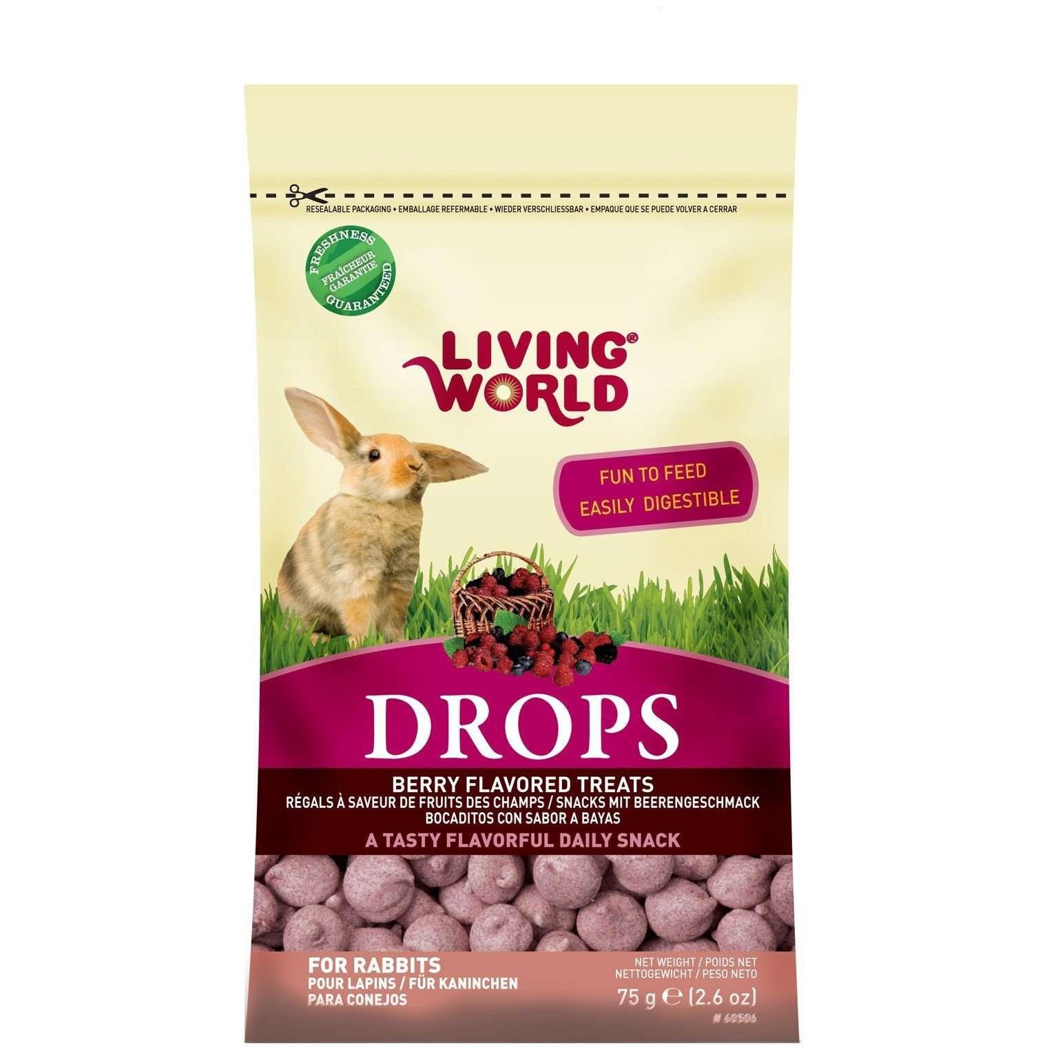 Living World Rabbit Treat Field Berry - 75g - Small Animal Food Treats - Living World - PetMax Canada