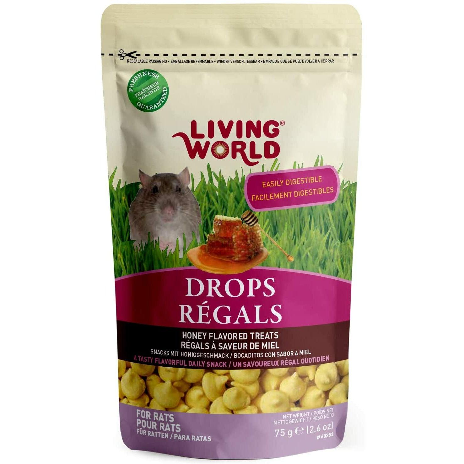 Living World Rat Treat Honey Flavour - 75g - Small Animal Food Treats - Living World - PetMax Canada