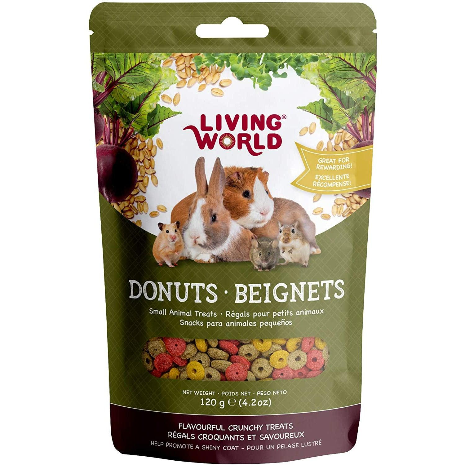 Living World Small Animal Donuts - 120g - Small Animal Food Treats - Living World - PetMax Canada