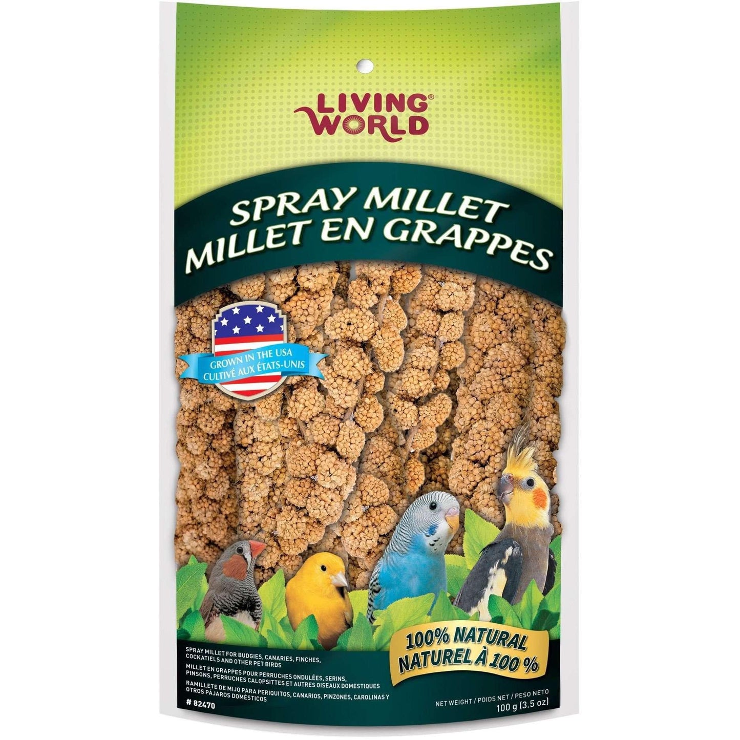 Living World Spraymillet - 100g - Bird Treats - Living World - PetMax Canada