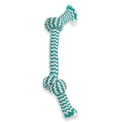 Mammoth Fresh Mint Double Knot Rope Bone - Small - 9 inches - Dog Toys - Mammoth Rope Bones - PetMax Canada