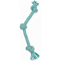 Mammoth Fresh Mint Triple Knot Rope Bone - Medium - 20 inches - Dog Toys - Mammoth Rope Bones - PetMax Canada