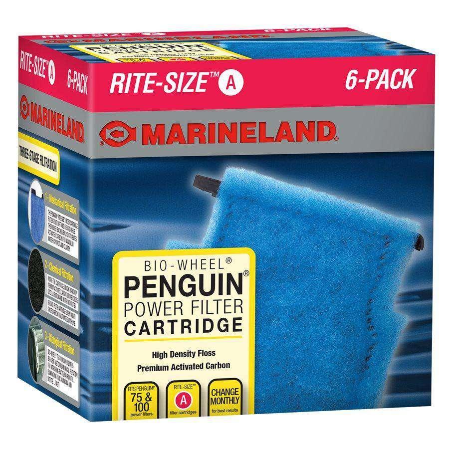 Marineland Penguin Rite-Size Cartridge A - 6-Pack - Filters - Marineland - PetMax Canada