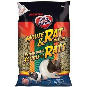 Martins Little Friends Mouse & Rat Rations - 1 Kg - Small Animal Food Dry - Martin Little Friends - PetMax Canada