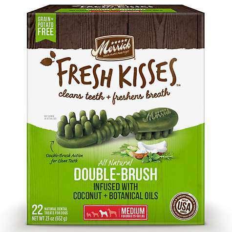 Merrick Fresh Kisses Coconut Brush - Medium - Dog Treats - Merrick - PetMax Canada