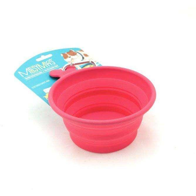 Messy Mutts Silicone Collapsible Bowl - Medium / Watermelon - Silicone - Messy Mutt - PetMax Canada