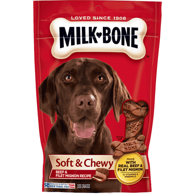 Milkbone Treats Soft & Chewy Filet Mignon - 113g - Dog Treats - Milkbone - PetMax Canada