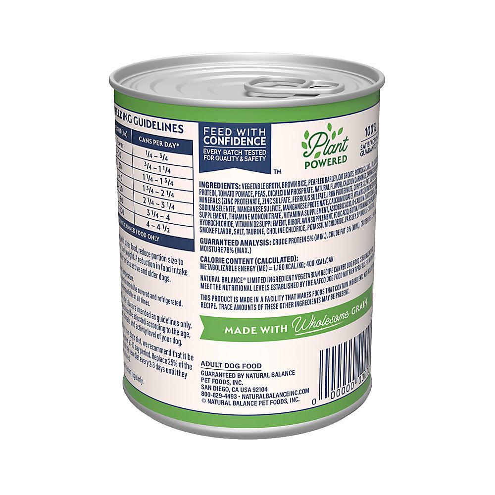 Natural Balance Canned Dog Food Vegetarian - 369g - Canned Dog Food - Natural Balance - PetMax Canada