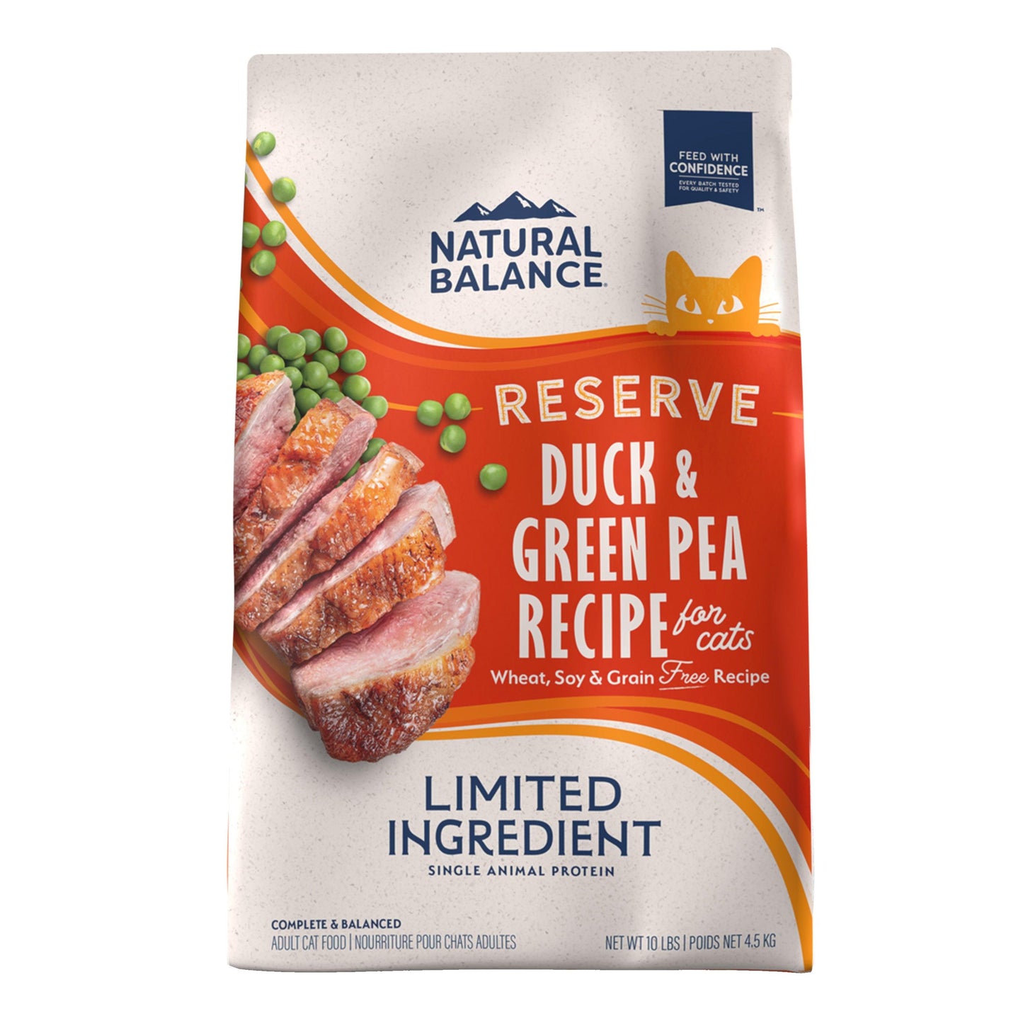 Natural Balance L.I.D. Cat Food Reserve Duck & Green Pea Recipe - 2.2 Kg - Cat Food - Natural Balance - PetMax Canada