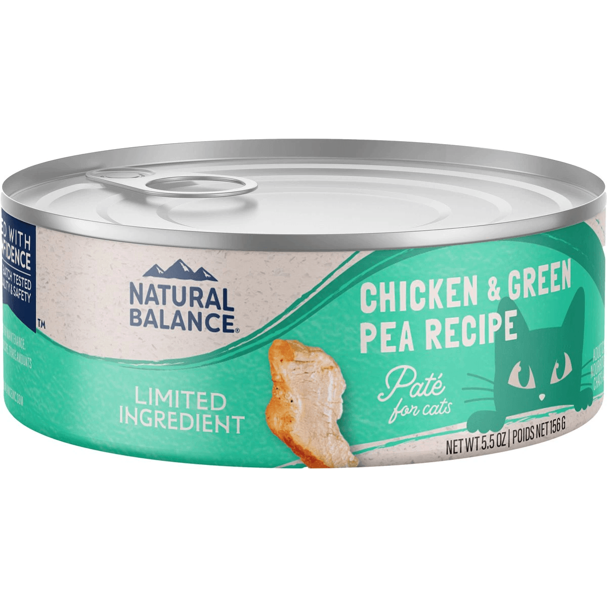 Natural Balance L.I.D. Limited Ingredient Diets Chicken & Green Pea Formula Grain-Free Canned Cat Food - 156g - Canned Cat Food - Natural Balance - PetMax Canada