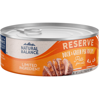 Natural Balance L.I.D. Limited Ingredient Diets Duck & Green Pea Formula Grain-Free Canned Cat Food - 156g - Canned Cat Food - Natural Balance - PetMax Canada