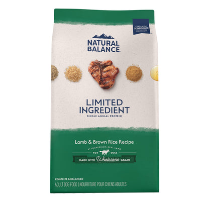 Natural Balance Limited Ingredient Diet Lamb Meal & Rice Dog Food - 1.81 Kg - Dog Food - Natural Balance - PetMax Canada