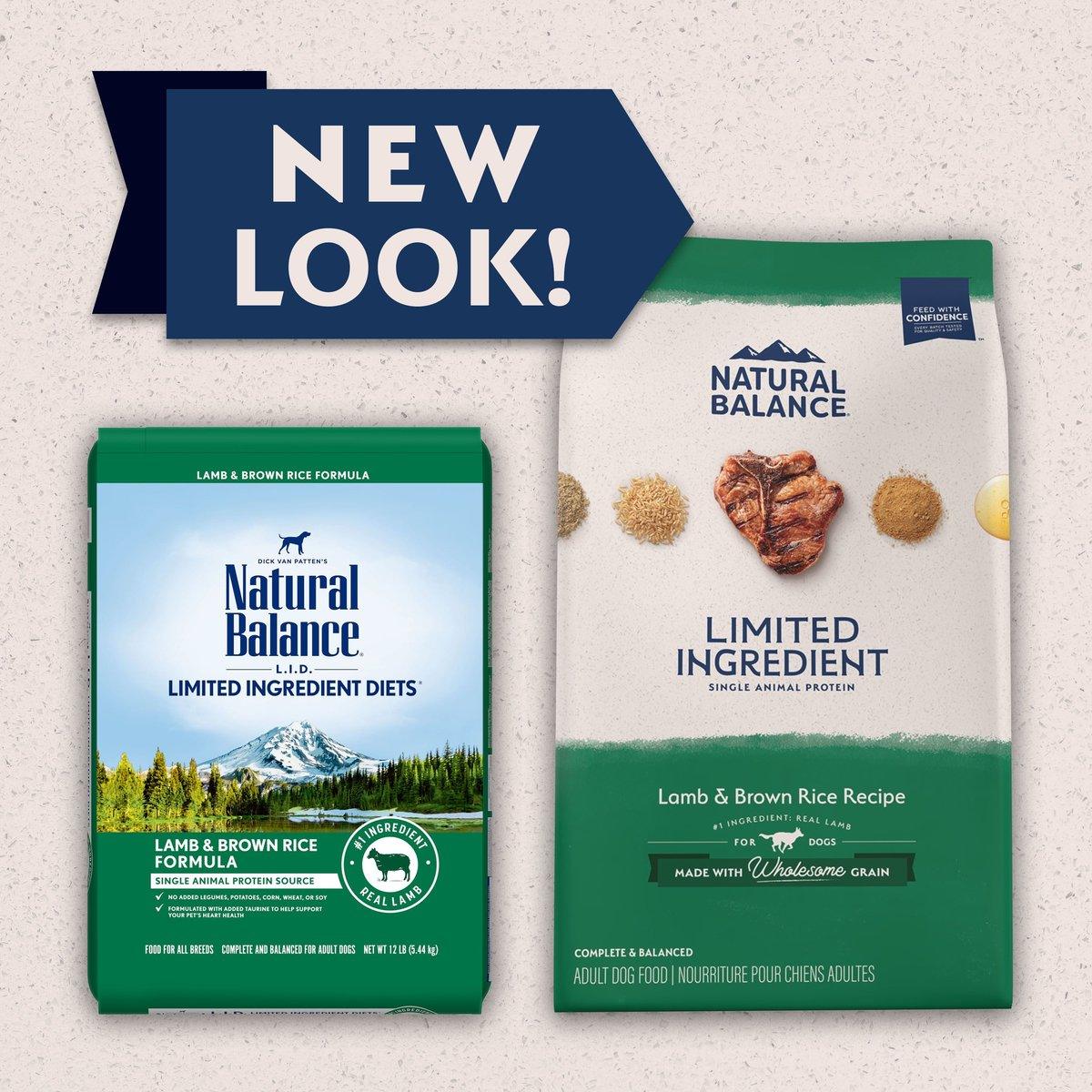 Natural Balance Limited Ingredient Diet Lamb Meal & Rice Dog Food - 1.81 Kg - Dog Food - Natural Balance - PetMax Canada