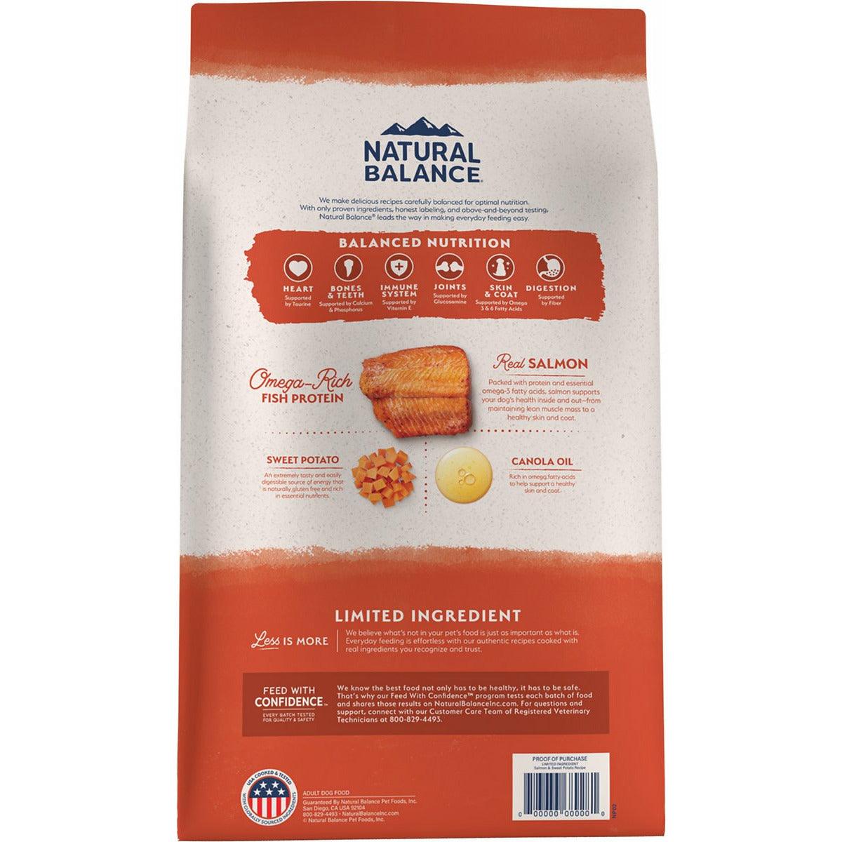 Natural Balance Limited Ingredient Diet Salmon & Sweet Potato Dog Food - 1.81 Kg - Dog Food - Natural Balance - PetMax Canada