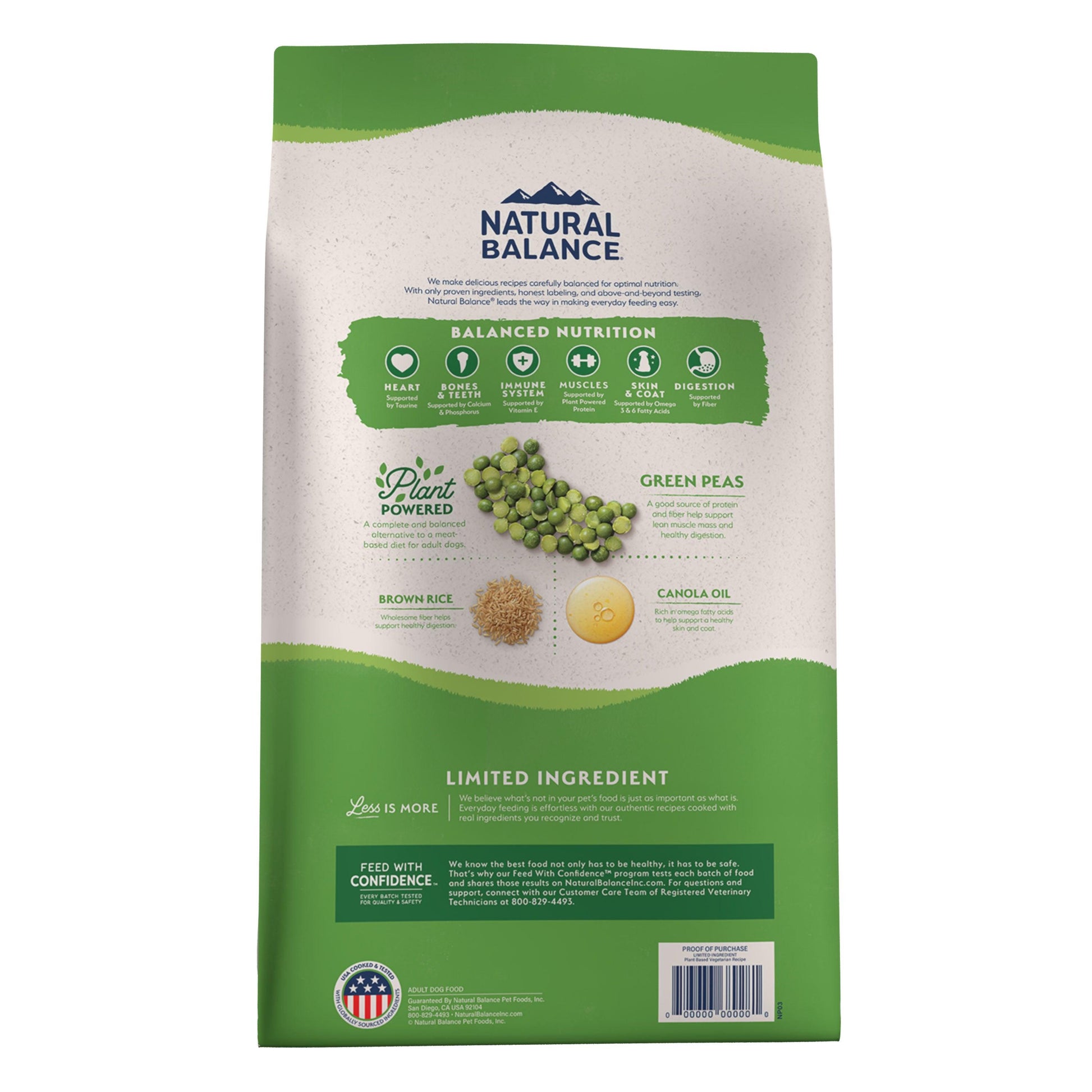 Natural Balance Limited Ingredient Diet Vegetarian Adult Dry Dog Food - 2.05 Kg - Dog Food - Natural Balance - PetMax Canada