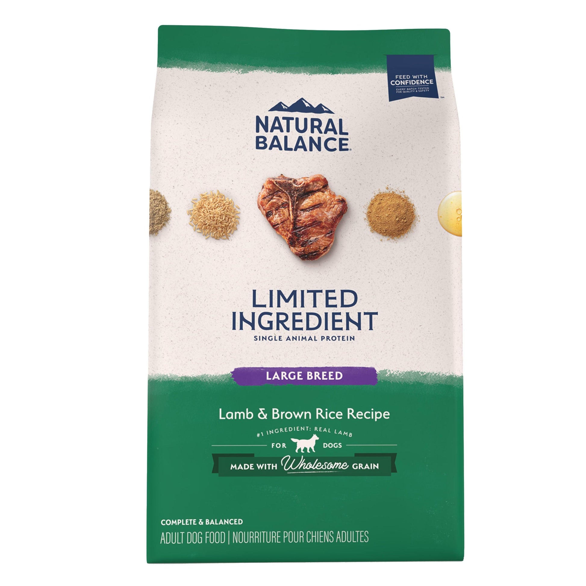 Natural Balance Limited Ingredient Large Breed Lamb & Rice Dog Food - 11.8 Kg - Dog Food - Natural Balance - PetMax Canada