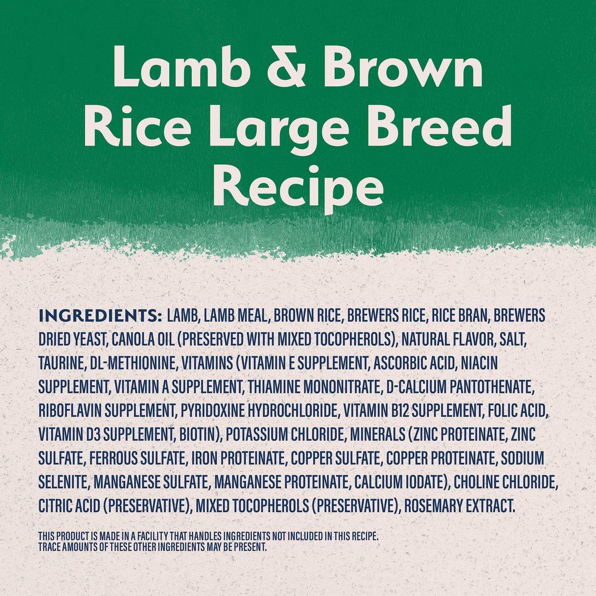 Natural Balance Limited Ingredient Large Breed Lamb & Rice Dog Food - 11.8 Kg - Dog Food - Natural Balance - PetMax Canada