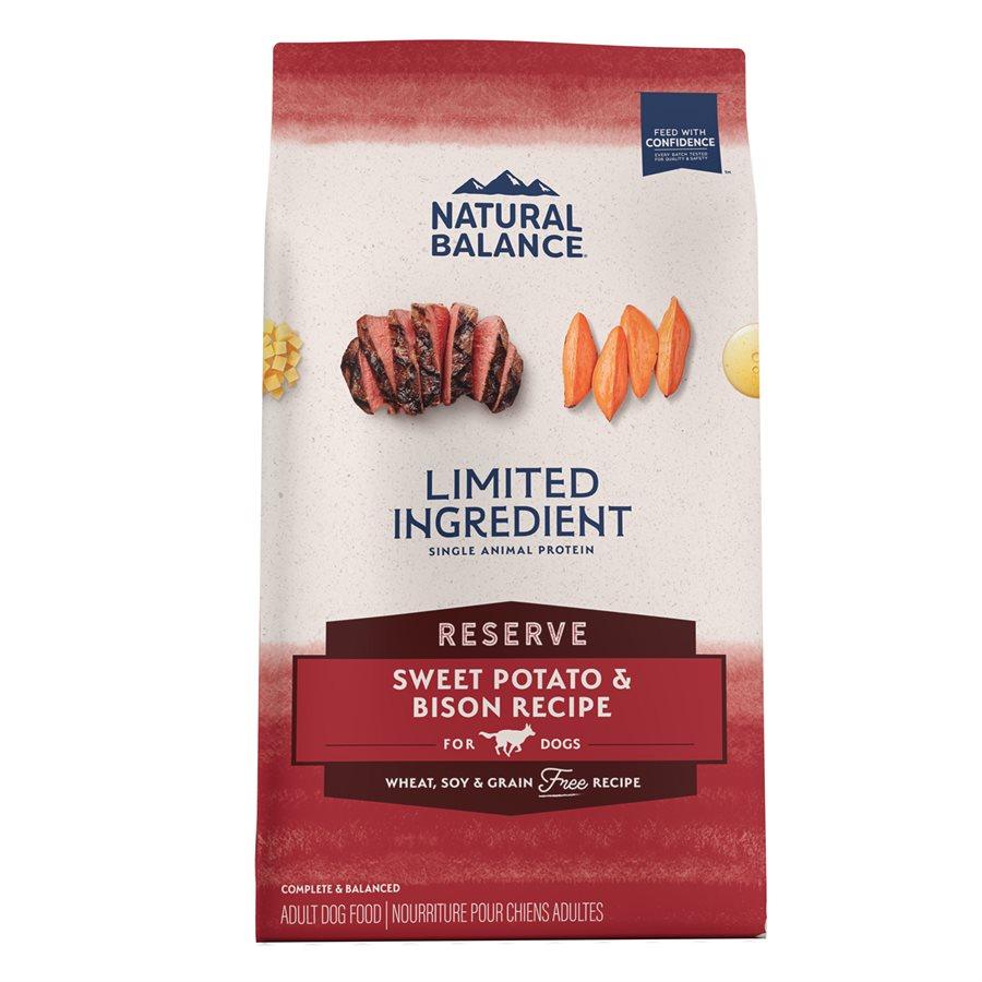 Natural Balance Reserve Grain Free Sweet Potato & Bison Recipe For Dogs - 1.81 Kg - Dog Food - Natural Balance - PetMax Canada