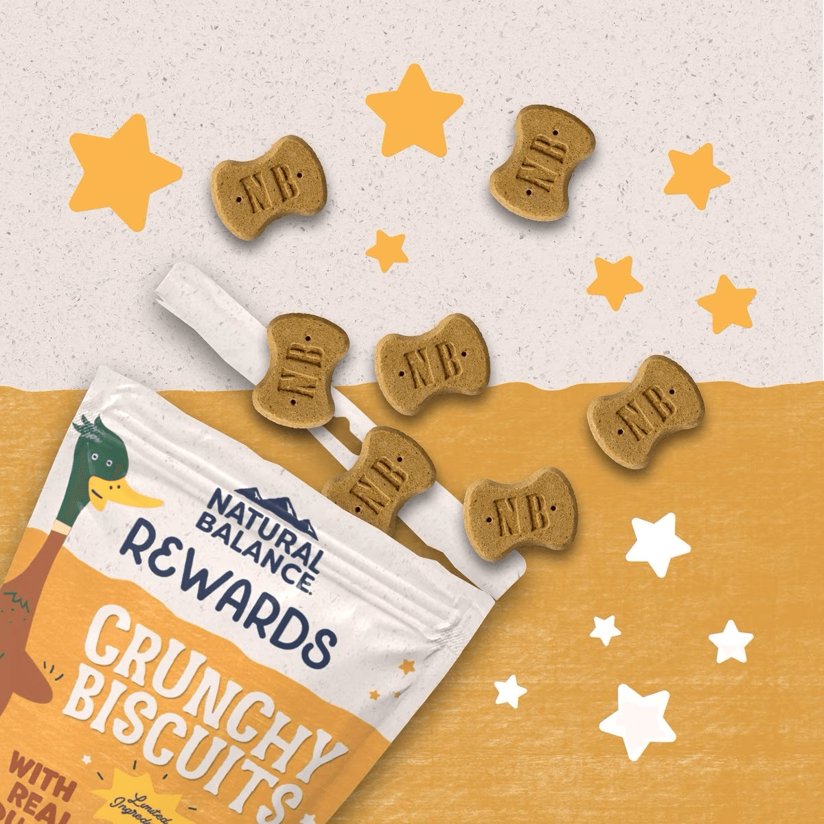 Natural Balance Rewards Crunchy Biscuits With Real Duck Dog Treats - 227g - Dog Treats - Natural Balance - PetMax Canada