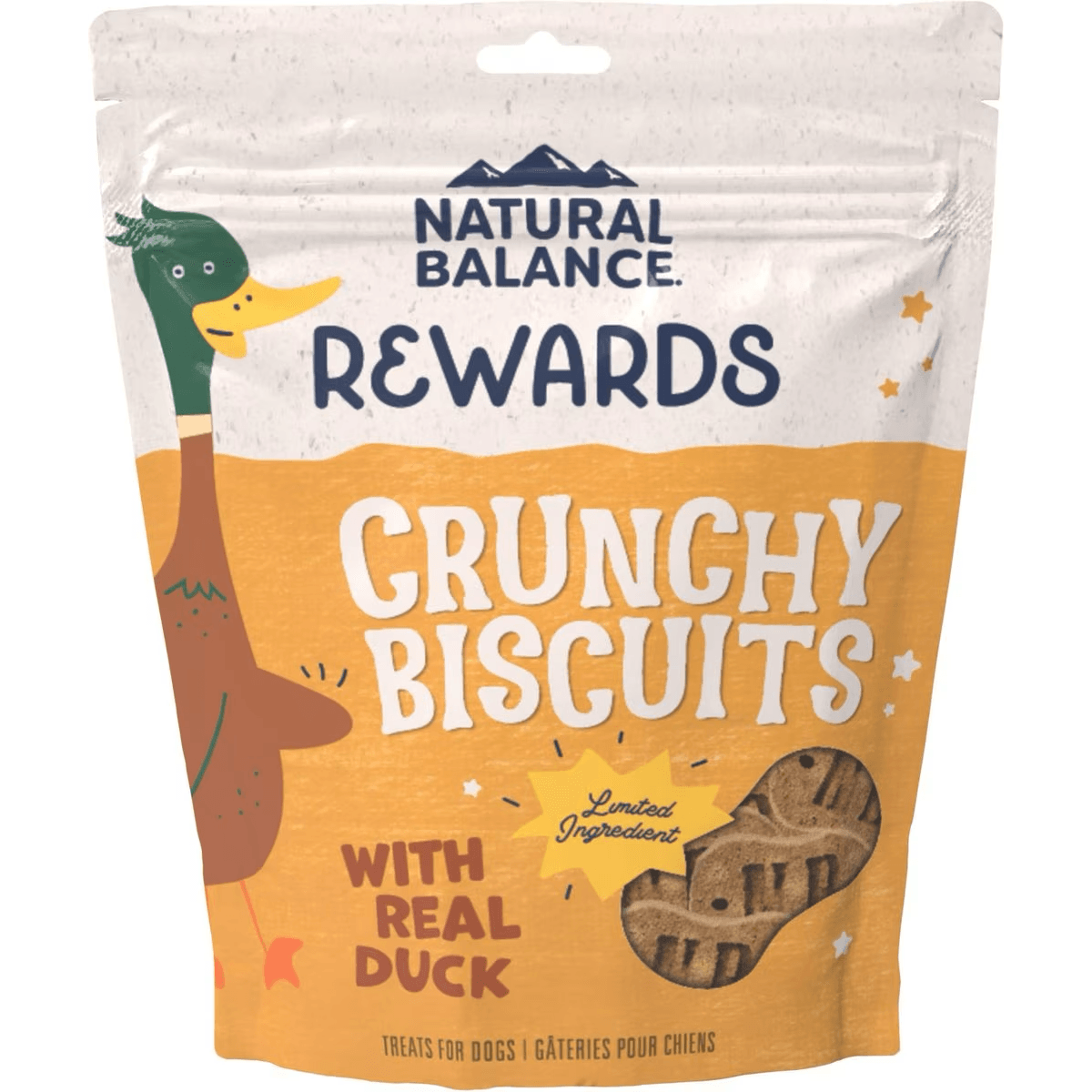 Natural Balance Rewards Crunchy Biscuits With Real Duck Dog Treats - 397g - Dog Treats - Natural Balance - PetMax Canada