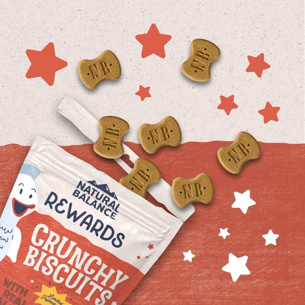 Natural Balance Rewards Crunchy Biscuits With Real Salmon Dog Treats - 227g - Dog Treats - Natural Balance - PetMax Canada