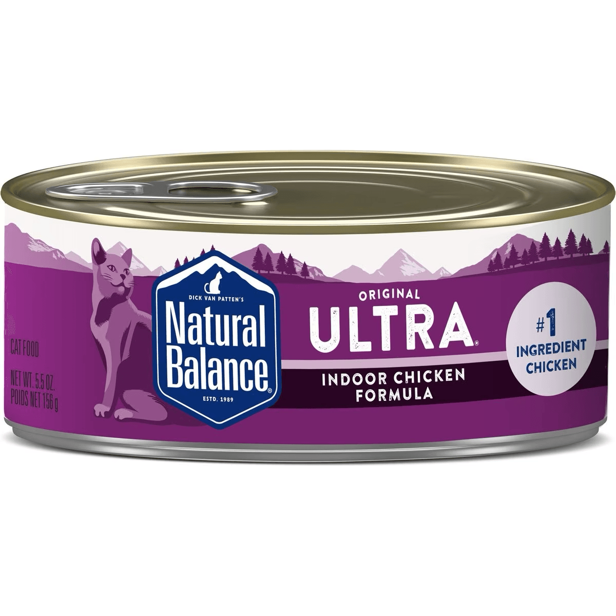 Natural Balance Ultra Premium Indoor Chicken Formula Canned Cat Food - 156g - Canned Cat Food - Natural Balance - PetMax Canada