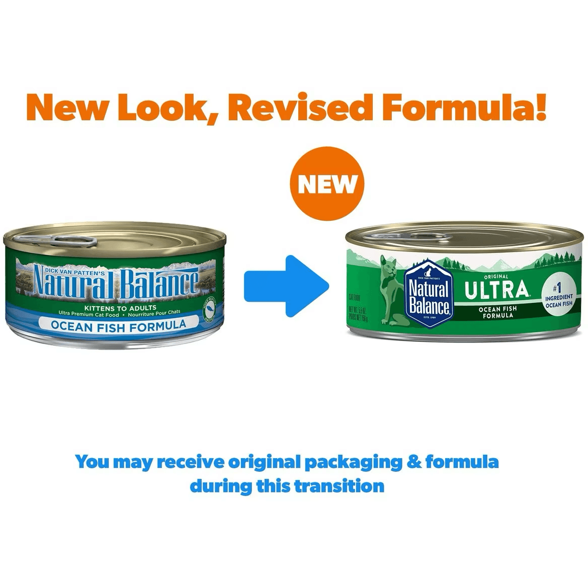 Natural Balance Ultra Premium Ocean Fish Formula Canned Cat Food - 156g - Canned Cat Food - Natural Balance - PetMax Canada