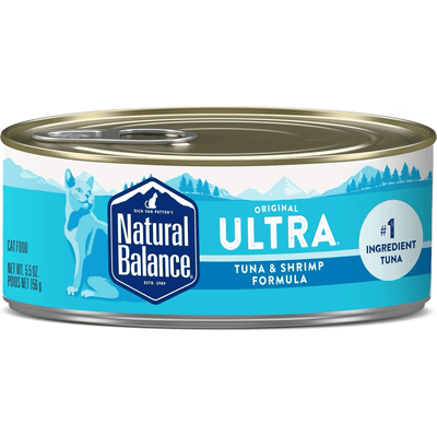 Natural Balance Ultra Premium Tuna with Shrimp Formula Canned Cat Food - 156g - Canned Cat Food - Natural Balance - PetMax Canada