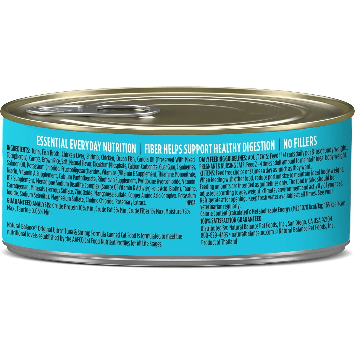 Natural Balance Ultra Premium Tuna with Shrimp Formula Canned Cat Food - 156g - Canned Cat Food - Natural Balance - PetMax Canada