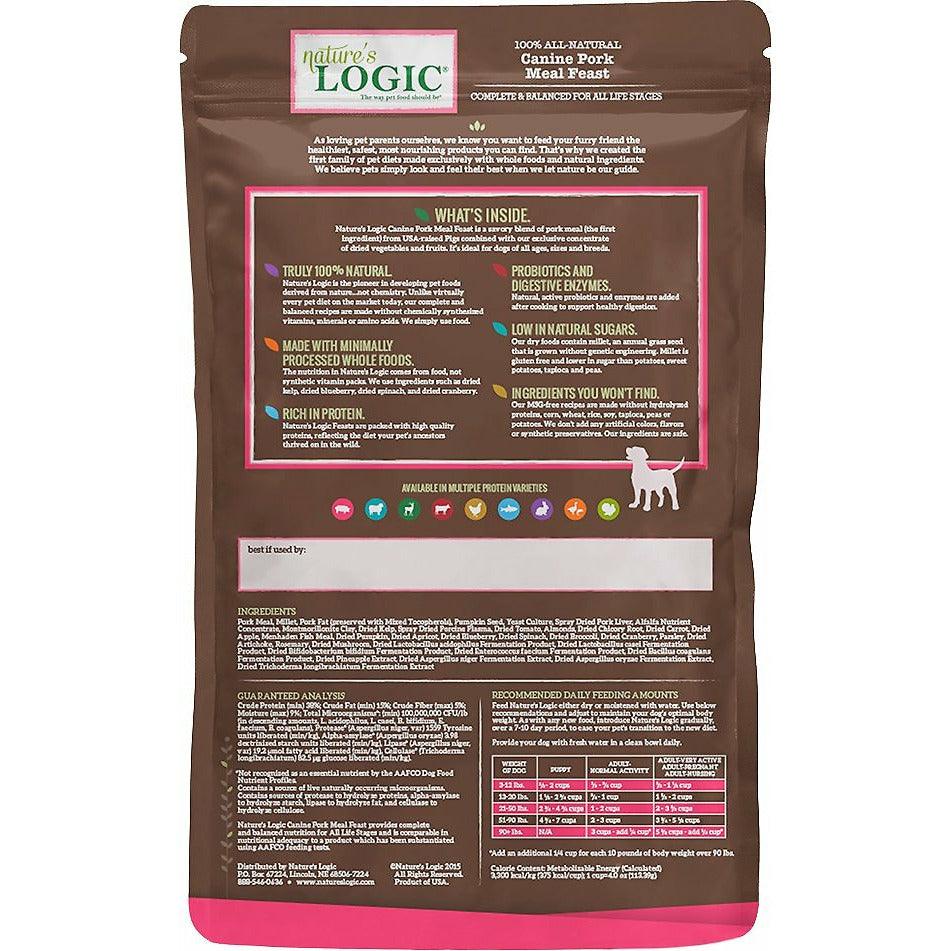 Nature's Logic Dog Food Pork Feast - 11.3 Kg - Dog Food - Nature's Logic - PetMax Canada