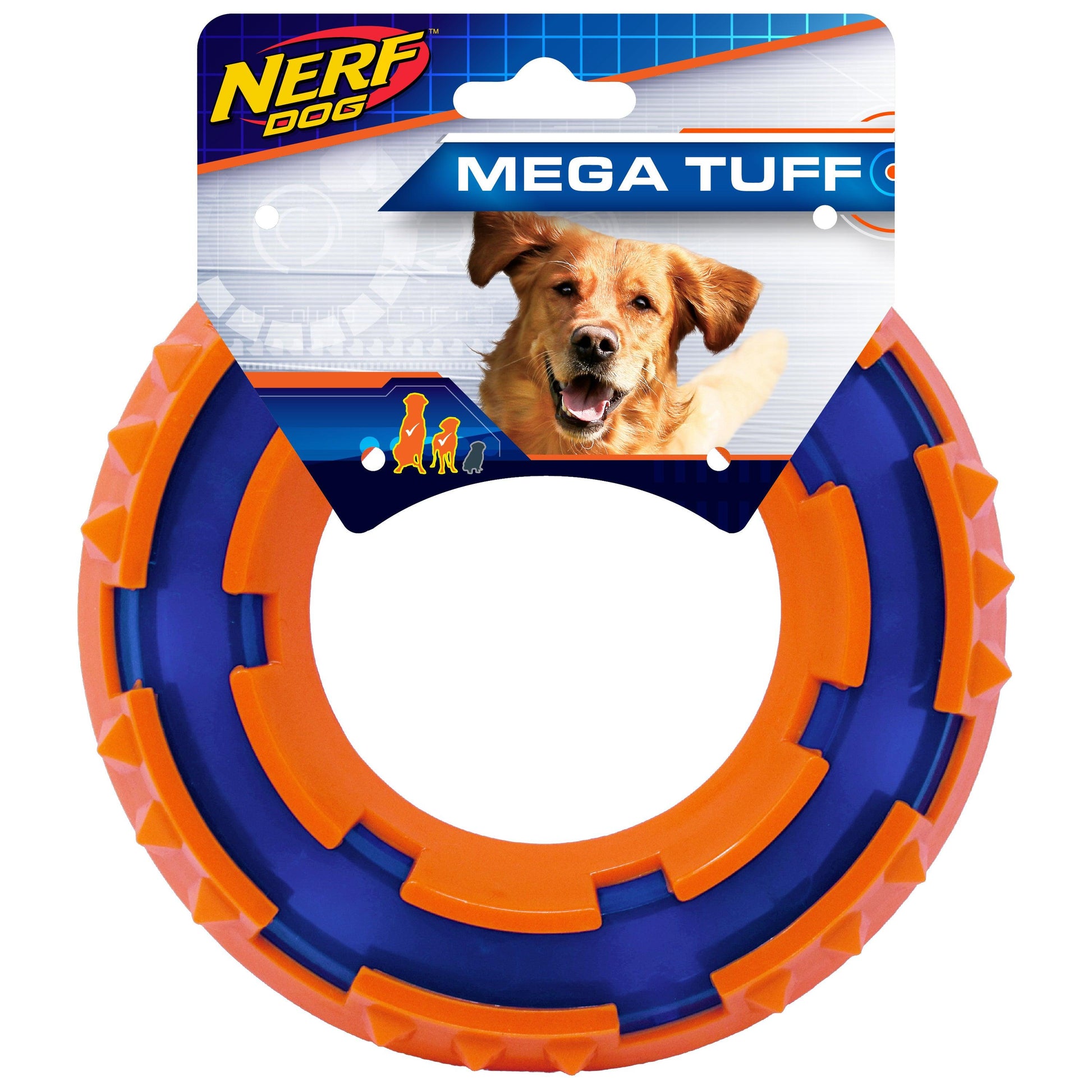 Nerf Dog Toy Spike Ring - Ring - Dog Toys - Nerf - PetMax Canada