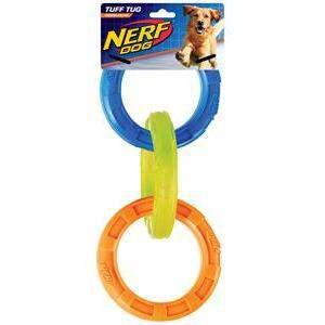 Nerf Dog Toy TPR 3-Ring Tug - Default Title - Dog Toys - Nerf - PetMax Canada