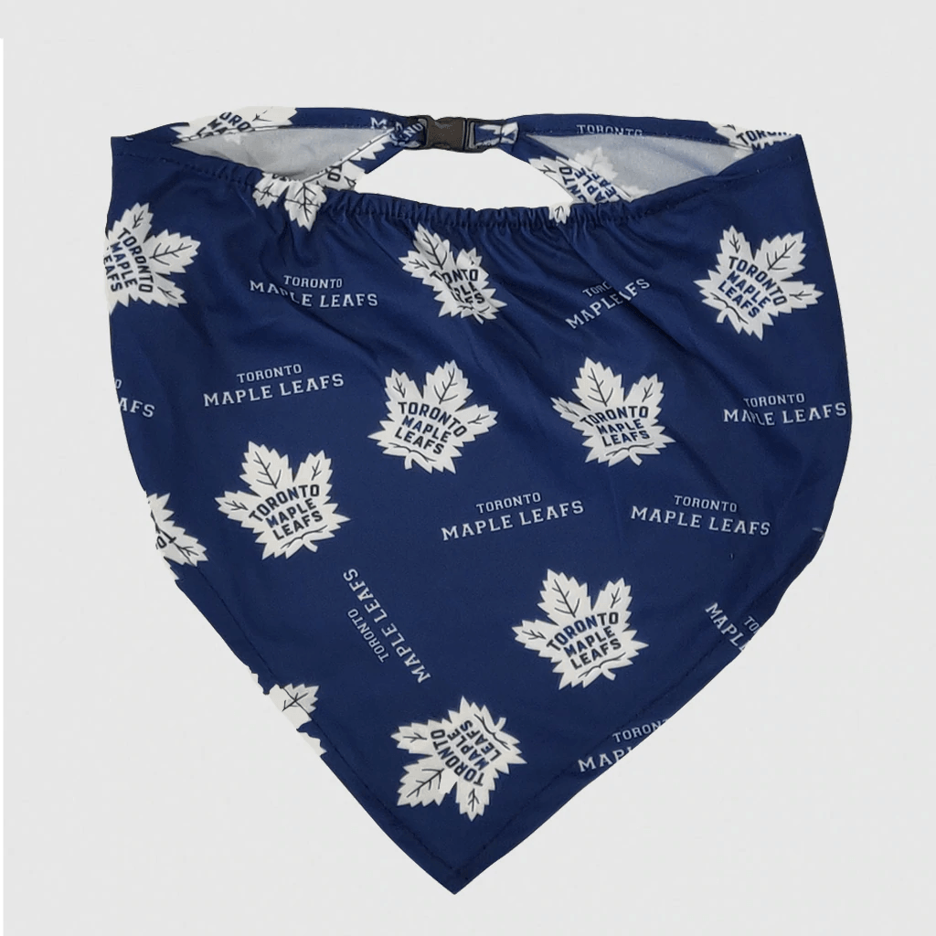 NHL Toronto Maple Leafs Dog Bandana - Small - Bandanas - NHL - PetMax Canada