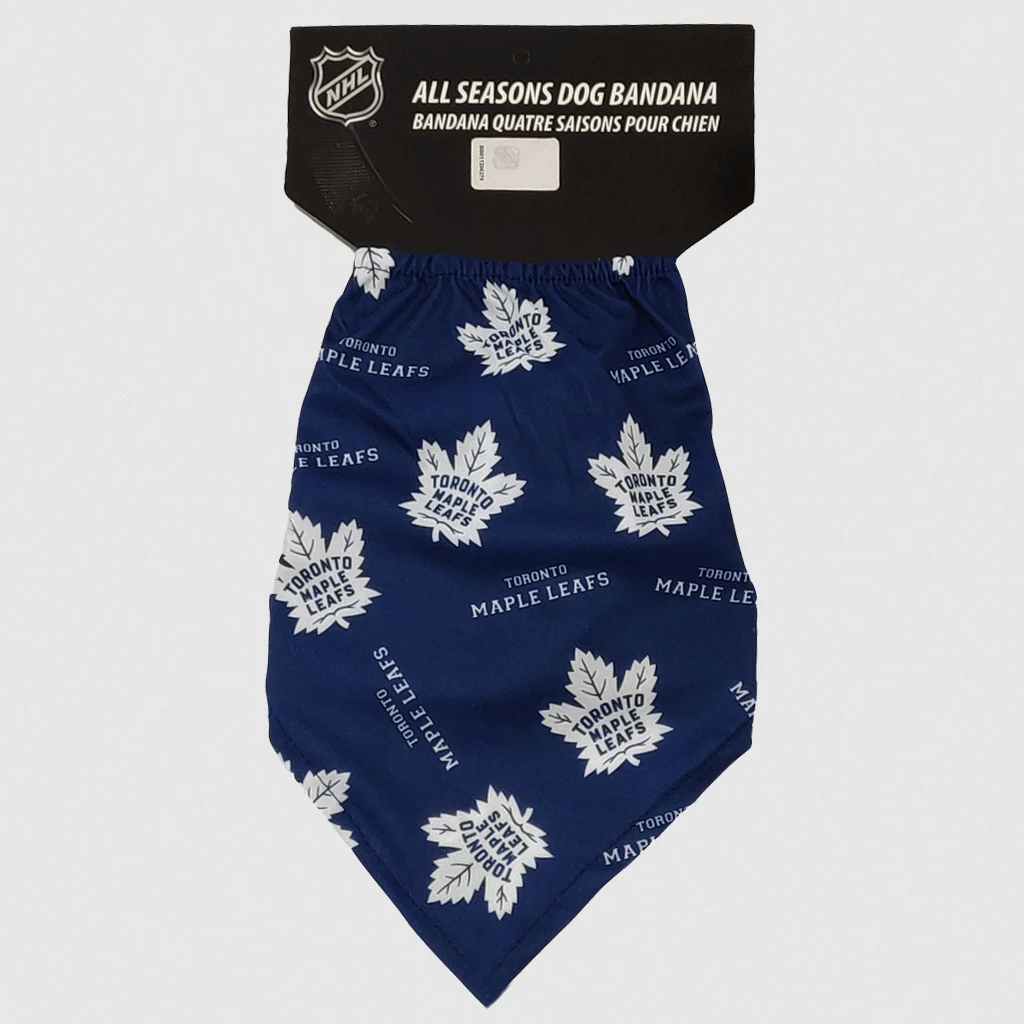 NHL Toronto Maple Leafs Dog Bandana - Small - Bandanas - NHL - PetMax Canada