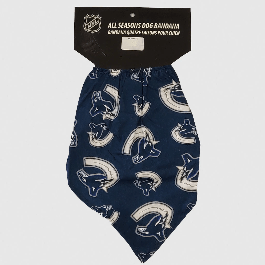 NHL Vancouver Canucks Dog Bandana - Small - Bandanas - NHL - PetMax Canada