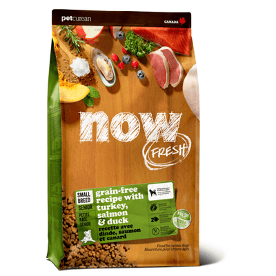 Now Fresh Grain Free Small Breed Senior Turkey, Salmon, & Duck Recipe for dogs - 1.59 Kg - Dog Food - Now Fresh - PetMax Canada