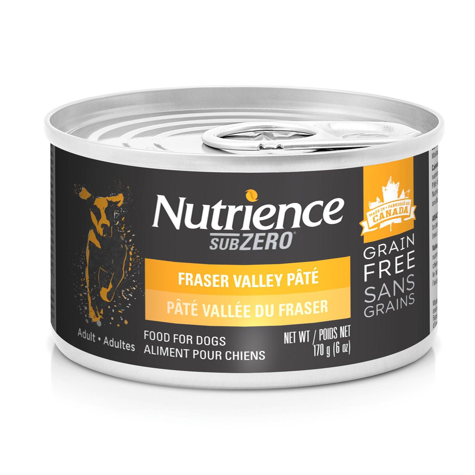 Nutrience Canned Adult Dog Food Grain Free SubZero Fraser Valley - 170g - Canned Dog Food - Nutrience Pet Food - PetMax Canada