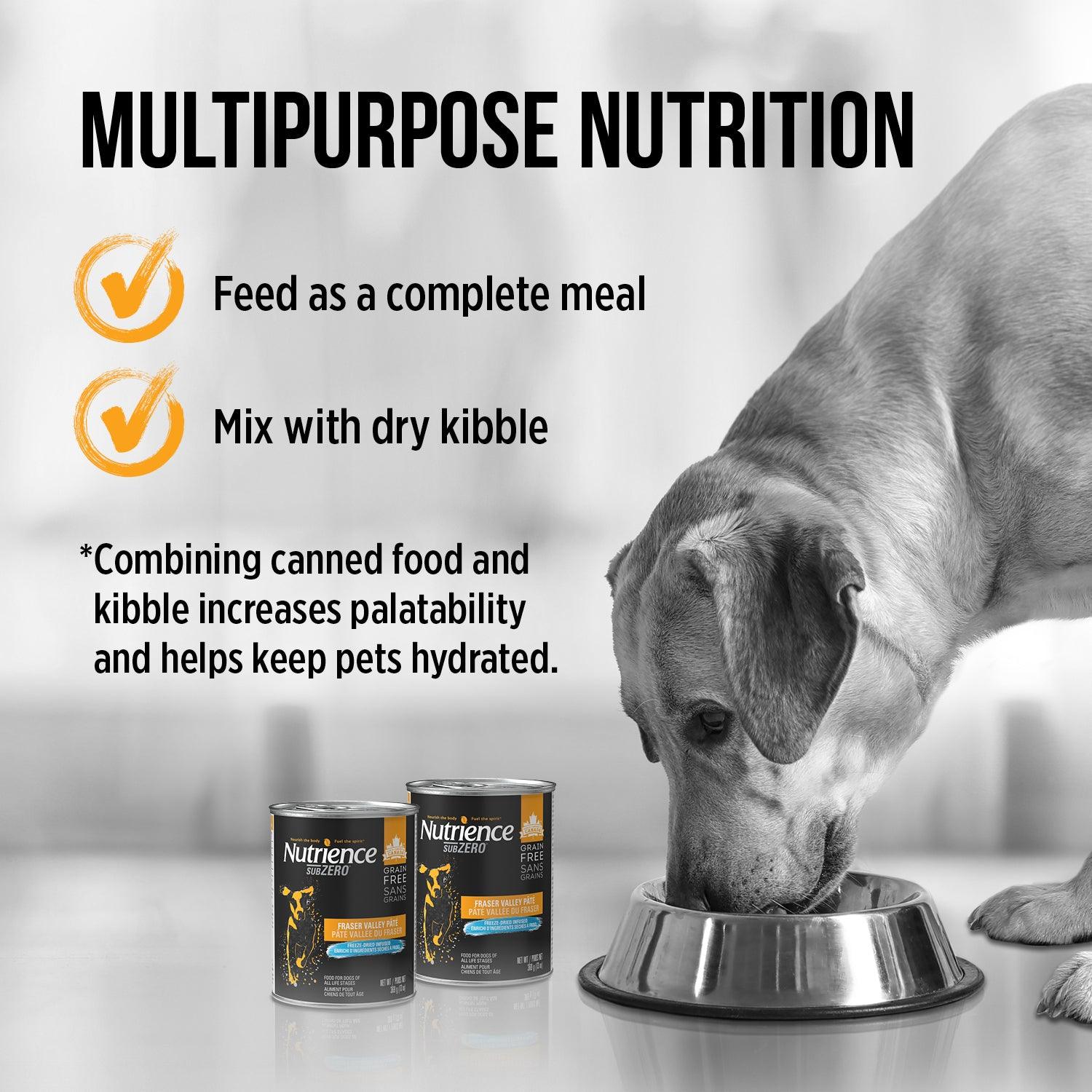 Nutrience Canned Adult Dog Food Grain Free SubZero Fraser Valley - 170g - Canned Dog Food - Nutrience Pet Food - PetMax Canada