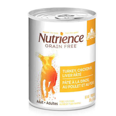 Nutrience Canned Dog Food Grain Free Turkey, Chicken, & Liver - 369g - Canned Dog Food - Nutrience Pet Food - PetMax Canada