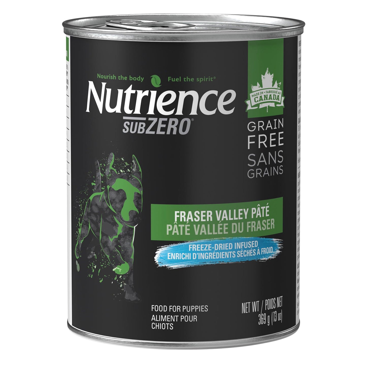 Nutrience Canned Puppy Food Grain Free SubZero Fraser Valley - 369g - Canned Dog Food - Nutrience Pet Food - PetMax Canada