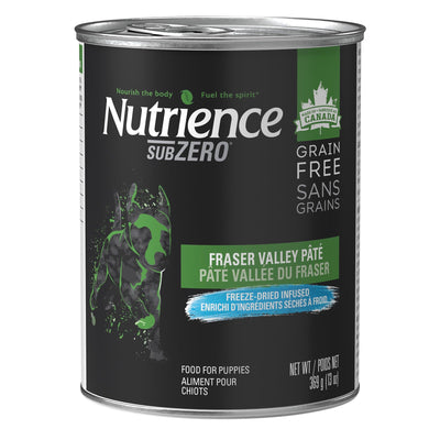 Nutrience Canned Puppy Food Grain Free SubZero Fraser Valley - 369g - Canned Dog Food - Nutrience Pet Food - PetMax Canada