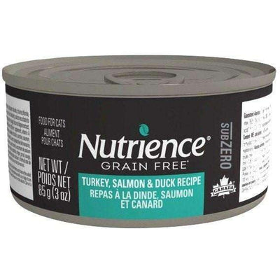 Nutrience Grain Free Canned Cat Food SubZero Turkey, Salmon & Duck - 85g - Canned Cat Food - Nutrience Pet Food - PetMax Canada