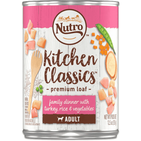 Nutro Canned Dog Food Kitchen Classics Senior Turkey, Rice & Vegetables - 355g - Canned Dog Food - Nutro - PetMax Canada