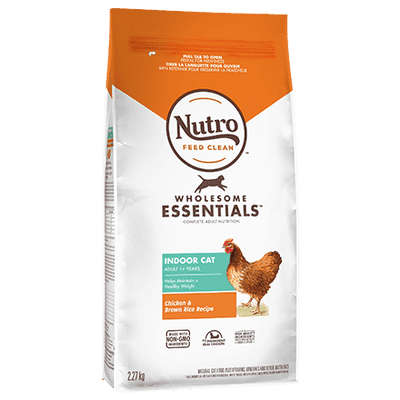 Nutro Cat Food Indoor Adult Chicken & Whole Brown Rice - 2.27 Kg - Cat Food - Nutro - PetMax Canada