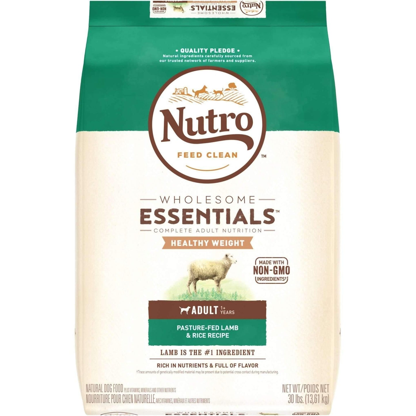 Nutro Wholesome Essentials Dog Food Adult Healthy Weight - 13.6 Kg - Dog Food - Nutro - PetMax Canada