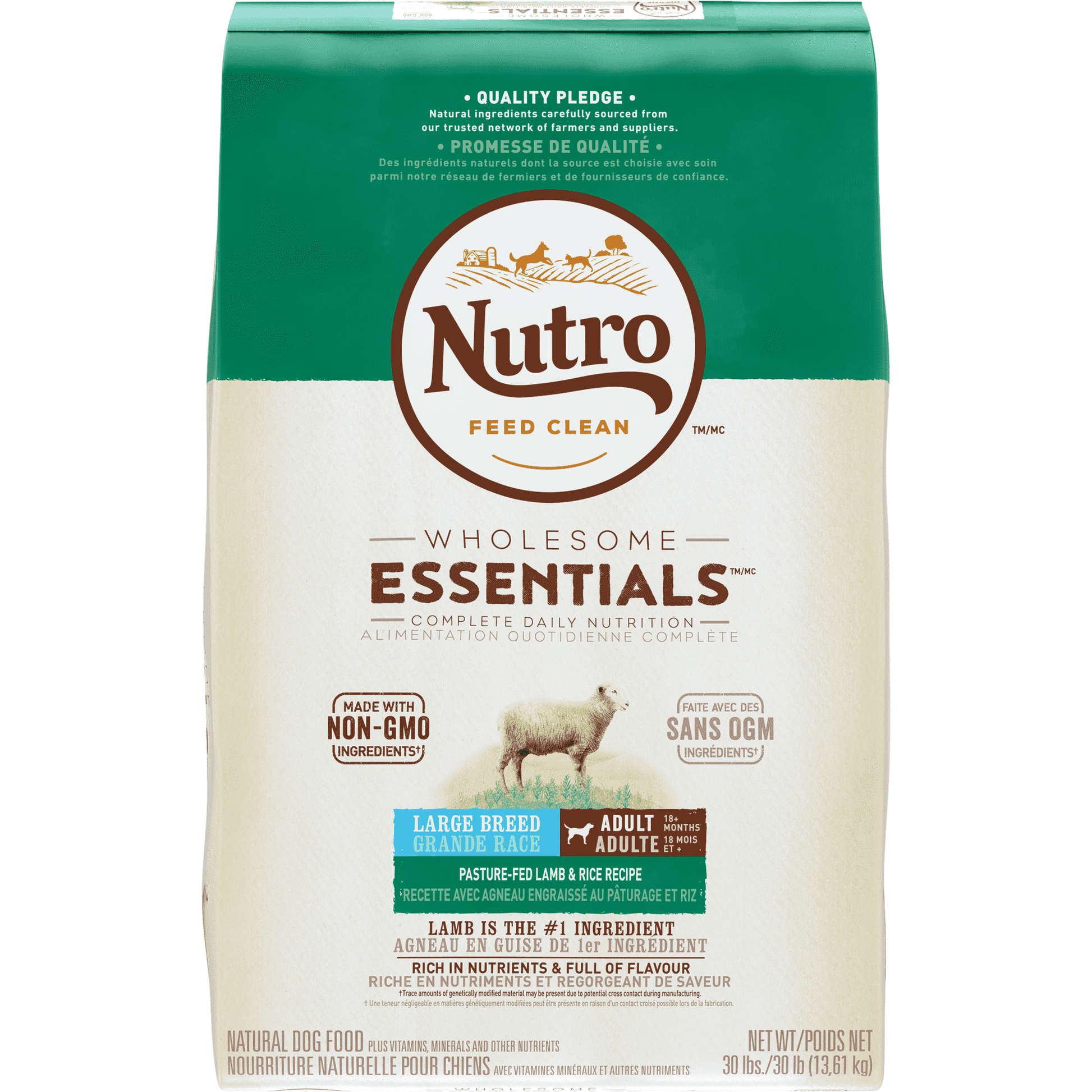 Nutro Wholesome Essentials Dog Food Large Breed Adult Lamb - 13.6 Kg - Dog Food - Nutro - PetMax Canada