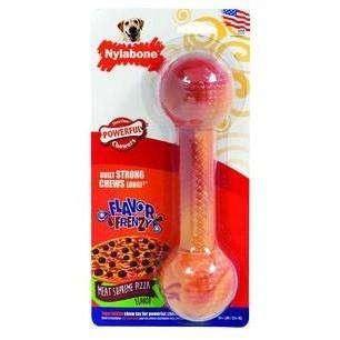 Nylabone Dura Chew Bone Meat Lovers Pizza - Wolf - Nylon - Nylabone - PetMax Canada