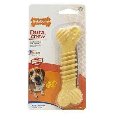 Nylabone Durachew Plus Bone - Bacon / Wolf - Nylon - Nylabone - PetMax Canada